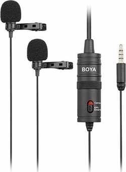 Boya BY-M1DM dual lapel mic for smartphones & DSLR's