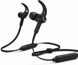 Hama Bluetooth®-koptelefoon "Balance", in-ear, micro, ear-hook, zwart