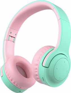 Lovnix E3 - Draadloze Bluetooth Kinderkoptelefoon met Volume Begrenzing 93dB - Begrensde koptelefoon voor Kinderen - Groen