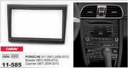 2-DIN PORSCHE 911 (997) 2008-2012); Boxster (987) 2009-2012; Cayman (987) 2009-2013 inbouwpaneel Audiovolt 11-585
