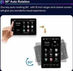 Volkswagen Seat Skoda Tesla style 10 inch Android 10 navigatie en multimediasysteem Bluetooth USB WiFi 2+32GB