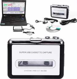 NicoBo Cassette Converter en Speler - Digitaliseren naar Computer/MP3/CD/USB - Casette Tape Omzetten