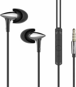 UiiSii Hi705 Hi-Res in-ear oortjes - 120cm met microfoon en controller - Zwart
