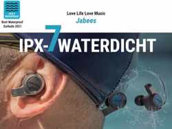Jabees Firefly 2 Volledige draadloze oordopjes- Waterdicht IPX7- 10 uur Luistertijd- Zwart