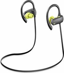 Cellularline Grasshopper Pro oorhaak Stereofonisch Bluetooth Grijs, Limoen mobiele hoofdtelefoon