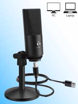 USB microfoon – Condensator - Streaming en recording – Groot diafragma – Headset/microfoon – Computer microfoon – Podcasting/YouTube/gaming – Verstelbaar – Plug & play