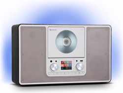 auna Scala VCD-IR Internetradio en netwerkplayer - CD speler - geïntegreerde DAB / DAB+ / FM-tuner - USB / Bluetooth - 7-kleurig sfeerlicht
