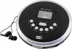 Soundmaster CD9290SW Portable CD/MP3-speler met DAB+ radio en oplaadbare batterij
