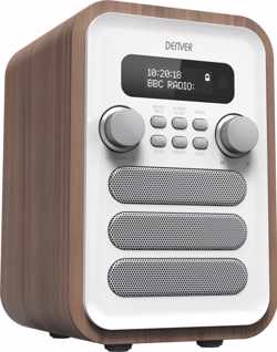 Denver DAB-48WHITE - DAB radio - FM Radio - Bluetooth - Wit
