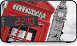Bigben RR15TB2 Wekkerradio Met Led Display - London Telephone Booth