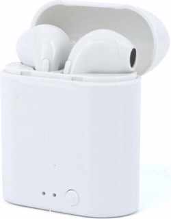 Airpods Draadloze met microfoon hoofdtelefoon Bluetooth 5.0 Koptelefoon Oordopjes oortelefoon Handsfree Koptelefoon Headset Oplaaddoos voor alle telefoons Wit