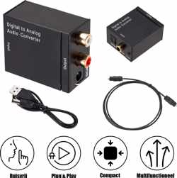 MyStand® Digitaal Naar Analoog Audio Converter - Optical USB / DAC / D2A Toslink Optische Kabel Omzetter