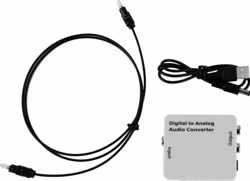 Digitaal Naar Analoog Audio Converter - Optical USB / DAC / D2A Toslink Optische Kabel Omzetter