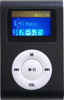 Bundel Difrnce MP3 Speler Zwart +- 1000 liedjes + Display +Earphones + Autolader