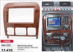 2-DIN MERCEDES-BENZ S-klasse (W220) 1998-2005 (Wooden) inbouwpaneel Audiovolt 11-410