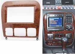 2-DIN MERCEDES-BENZ S-klasse (W220) 1998-2005 (Wooden) frame Audiovolt 11-410