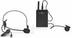 Nedis MPWL631BK Draadloze Microfoonset 16-kanaals Headset Met Bodypack Gebruikdsuur Batterij Tot 6 Uur