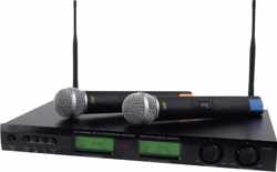 Nedis Professionele Draadloze Microfoonset | Presenteren | Karaoke set | 16 Kanaals | Zwart