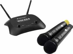 OMNITRONIC WM-224 2-kanaals draadloze microfoon set 2.4GHz