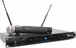 Power Dynamics PD722H 2-Kanaals UHF Draadloos Microfoonsysteem incl. 2 Microfoons
