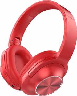 Koptelefoon - Aigi Moski - Draadloos - Bluetooth - On Ear - Rood