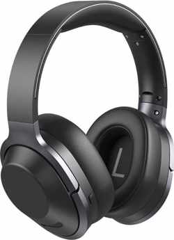MANI Bluetooth Draadloze On-ear Koptelefoon- Helder Geluid en Fijne Bass- Bluetooth Headphones met Ingebouwde Microfoon Headset- Zwart