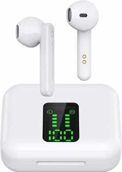 Draadloze oordopjes - Bluetooth oordopjes - Bluetooth Oortjes - M-050 TWS - Wit - In-ear oordopjes -   - Geschikt voor Apple iPhone en Android