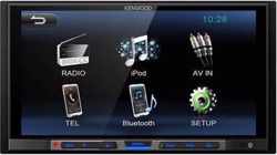 autoradio Kenwood inclusief 2-DIN BMW 3-Series (E90/91/E92/E93) 2004-2012  (Manual Air-Conditioning, without Navigation) frame Audiovolt 11-644