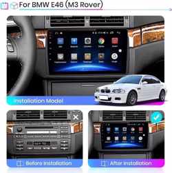 BMW E46 1998-2005 Rover Android navigatie en multimediasysteem bluetooth USB wifi 1GB + 16GB
