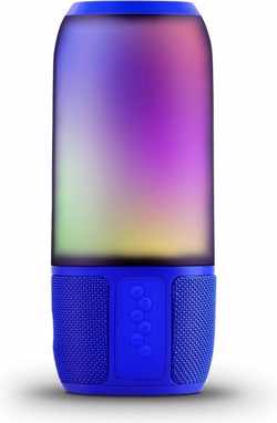 V-tac VT-7456 Bluetooth speaker met RGB verlichting - 2x 3Watt - Blauw