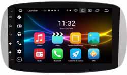 Smart Fortwo Smart Forfour 2014-2020 Android 10 navigatie en multimediasysteem 2+32GB 4G internet modem WiFi Bluetooth usb