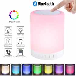 Bluetooth speaker met licht - Portable speaker - Ledlamp - Lamp met speaker - Kampeerlamp - Draagbare ledlamp - Tuinlamp - Partylamp - Moodlight -  Bluetooth speaker - Draagbare speaker - Sfeerverlichting - Tafellamp speaker - RGB