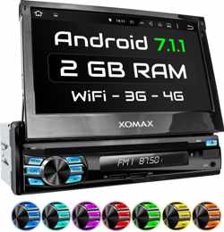 1Din autoradio Android 7.1navigatie 2GB RAM NAVI DVD BLUETOOTH WIFI 3G OBD2