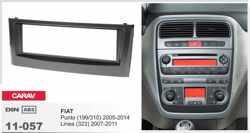 1-DIN FIAT Punto (199/310) 2005-2014, Linea (323) 2007-2011 afdeklijst / installatiekit Audiovolt 11-057