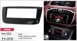1-DIN FIAT Punto (199/310) 2009+; Linea (323) 2012+ inbouwpaneel Audiovolt 11-375