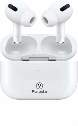 Foresta Airbass pro draadloze oordopjes - Wit - Noise cancelling - Bluetooth oordopjes - voor Iphone en Android - Draadloze koptelefoon -
