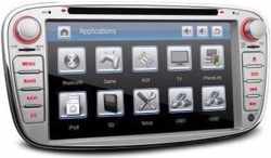 Ford 7 Inch HD digitale touchscreen GPS navigatie auto dvd speler Zilver