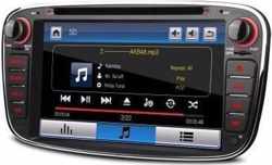 Ford Focus 7 Inch HD digitale touchscreen  GPS navigatie auto dvd speler Zwart
