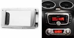 2-DIN FORD Focus II, Mondeo, S-Max, C-Max 2007-2011; Galaxy II 2006-2011; Kuga 2008-2012 (Silver) frame Audiovolt 11-416
