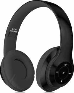 Draadloze Koptelefoon - Bleutooth Headphone - Met Geheugenpoort - On-Ear headphones L150 - Kleur Zwart