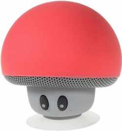 Draadloze bluetooth speaker paddenstoel rood mushroom
