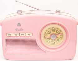 GPO RYDELLPIN - Draagbare radio - retro jaren'50 design - FM/AM/LW/SW - roze