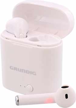 Grundig |  | Bluetooth 5.0  | Microfoon | 10 m Bereik | Draadloze | Muziek | Bellen | Handsfree | Headset | Oplaad Case | Wit | Luxe | 10 M Bereik