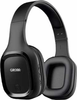 Grixx Optimum On-Ear koptelefoon draadloos - Bluetooth - Zwart