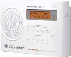Sangean DPR-69+ - Draagbare radio met DAB+ - Wit