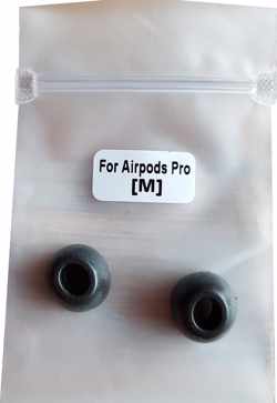 VORO Deluxe - Oordopjes voor Airpods Pro- Airpods pro foam tips - Apple - In ear - Memory foam - 6 stuks - Oordopjes - Sport - Sound isolation - Zwart - maat M