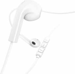 Hama Koptelefoon "Advance", earbuds, microfoon, platte kabel, wit