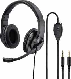 Hama PC-Office-headset "HS-P300", stereo, zwart