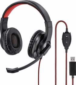 Hama PC-Office-headset HS-USB400 Stereo Zwart