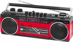 Trevi RR 501 BT radio Persoonlijk Zwart, Rood